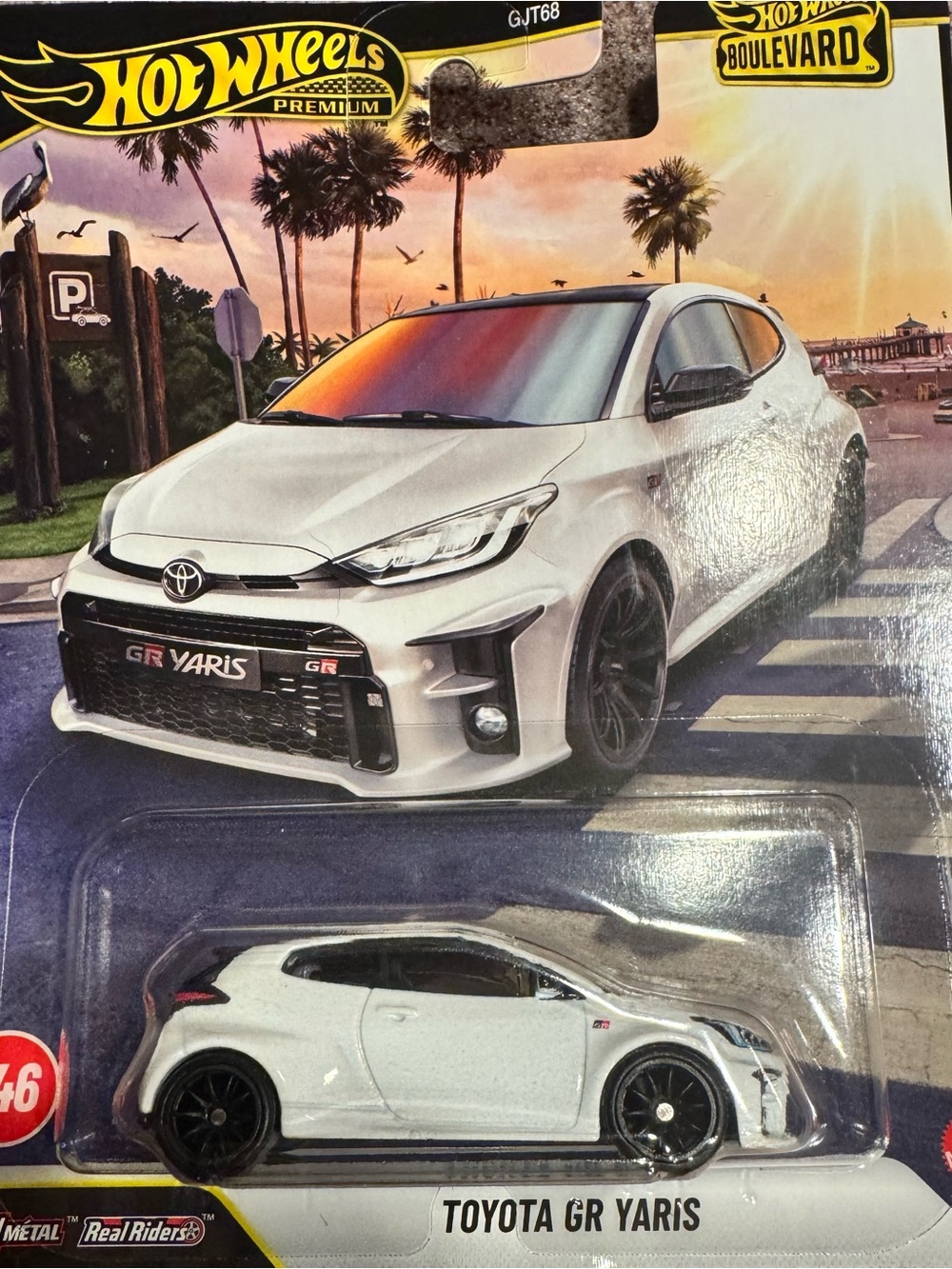 Hot Wheels Toyota GR Yaris Toy Car - White